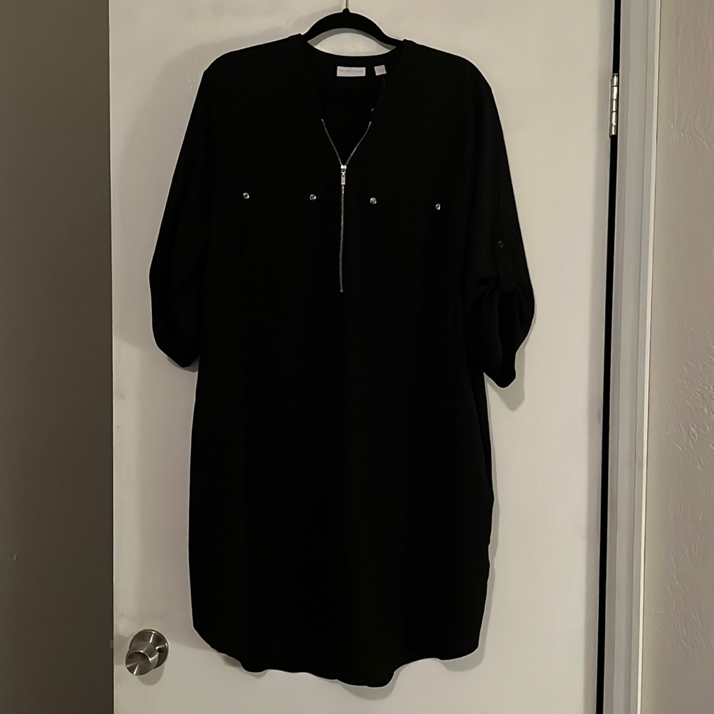 New York And Company Black Dress Size Xl Brand New